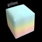 GALENA Rainbow Pastel Ottoman Pouf Chair Side Table